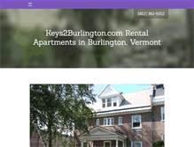Tablet Screenshot of keys2burlington.com